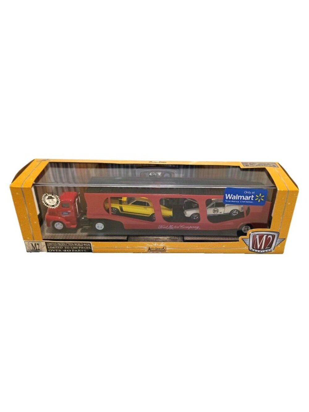 M2 Machines diecast Auto Haulers Ford 1955 COE, 1970 Mustang Boss, 1957 Fairlane